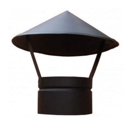 Esővédő kalap kemencére 150 mm acél